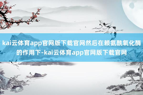 kai云体育app官网版下载官网然后在赖氨酰氧化酶的作用下-kai云体育app官网版下载官网